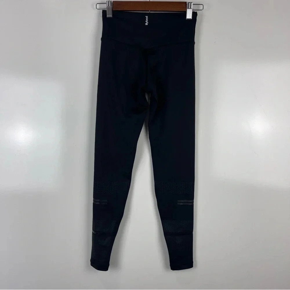 Lilybod Zahlee Running Leggings Black 3/4 Length Women's Size XS Gym Work Out - Picture 3 of 9